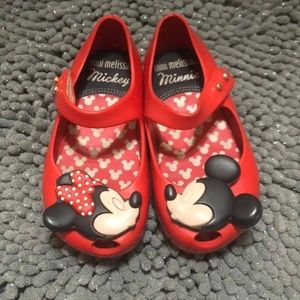 Mini Melissa Mickey and Minnie Mouse Shoes